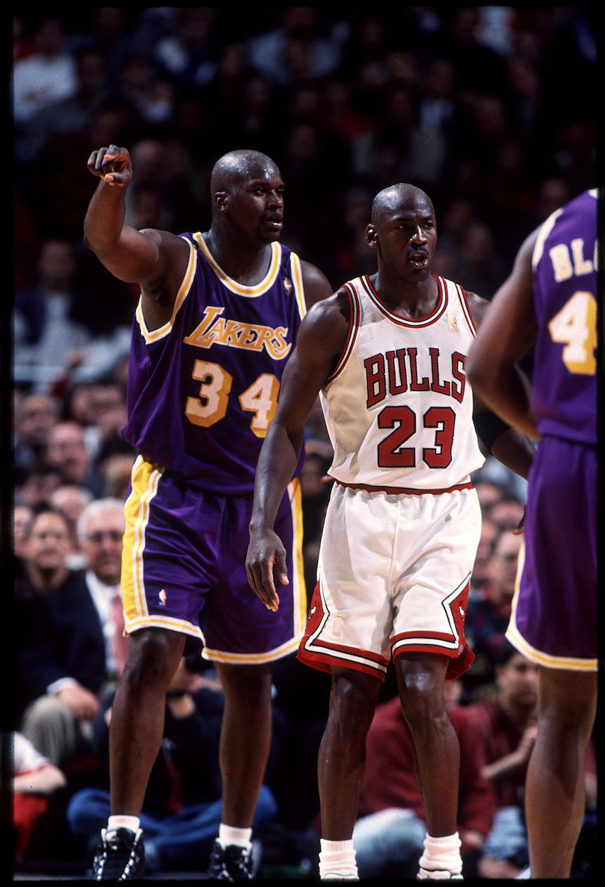 Shaquille Oneal Vs Michael Jordan Septiery 