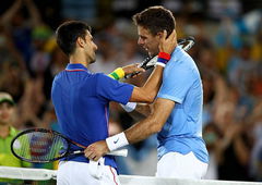 Novak Djokovic and Juan Martin del Potro