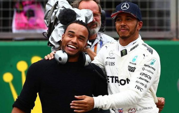 Lewis Hamilton and Nicolas Hamilton