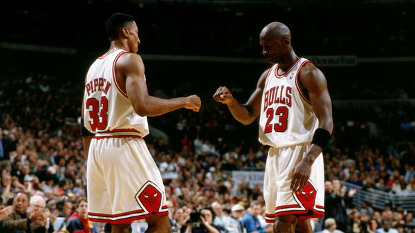 Michael Jordan and Scottie Pippen