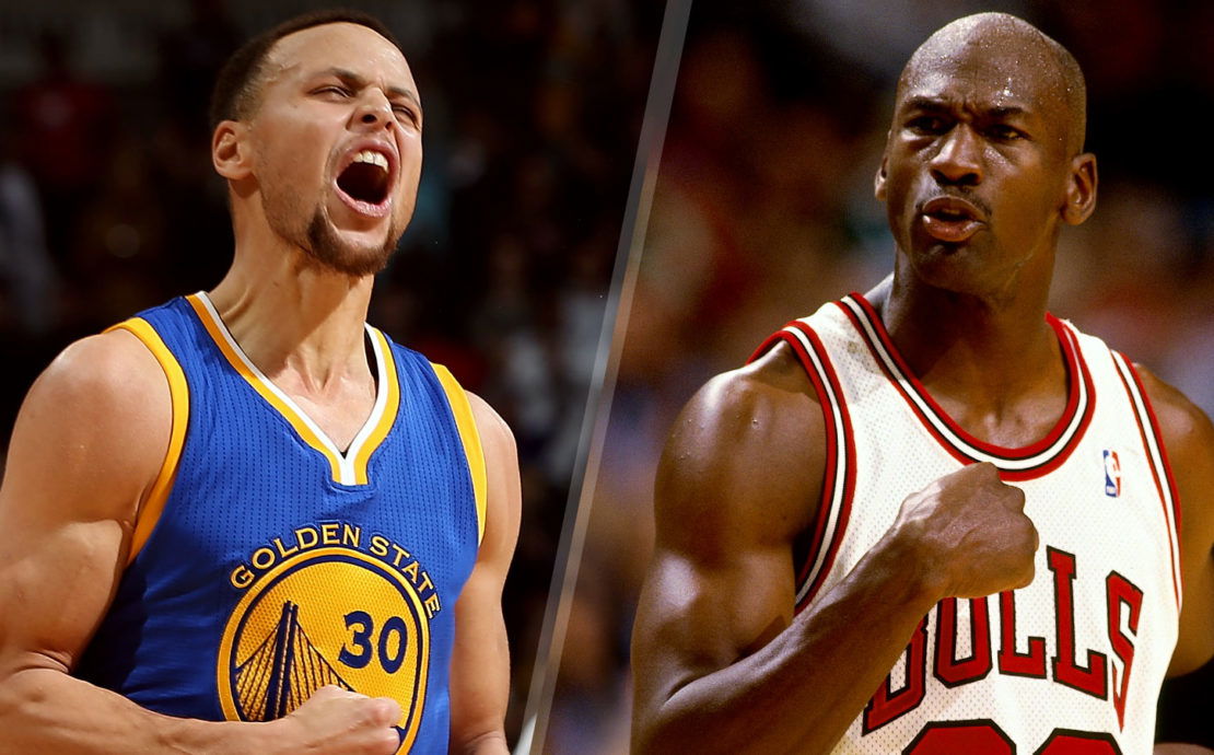 Stephen curry and store michael jordan