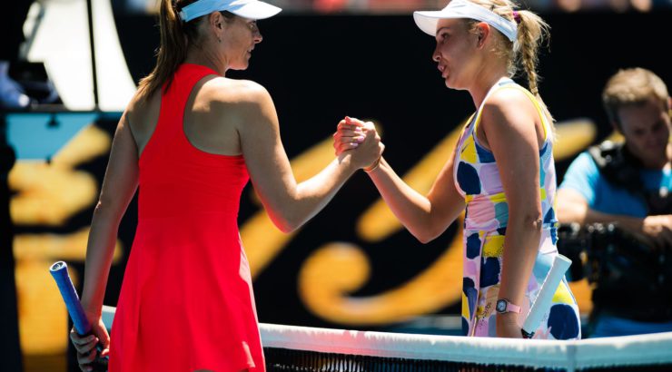 Maria Sharapova and Donna Vekic