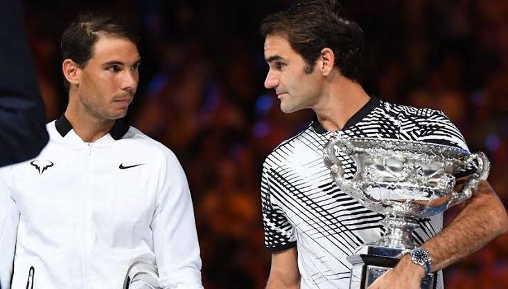 Rafael Nadal and Roger Federer