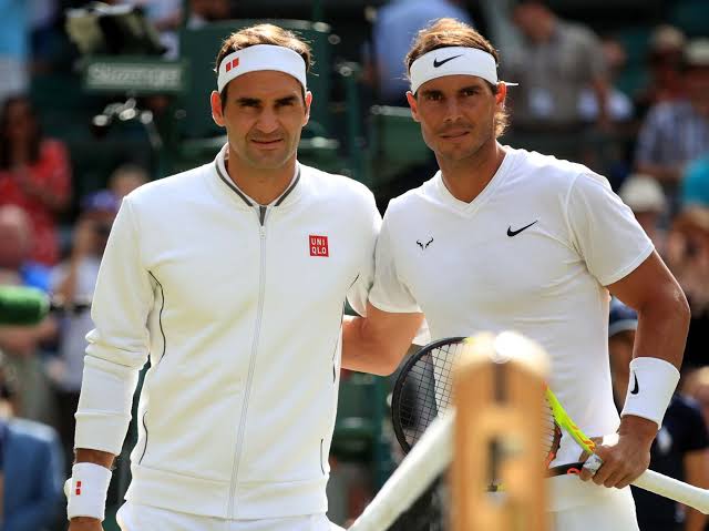 Rafael Nadal and Roger Federer