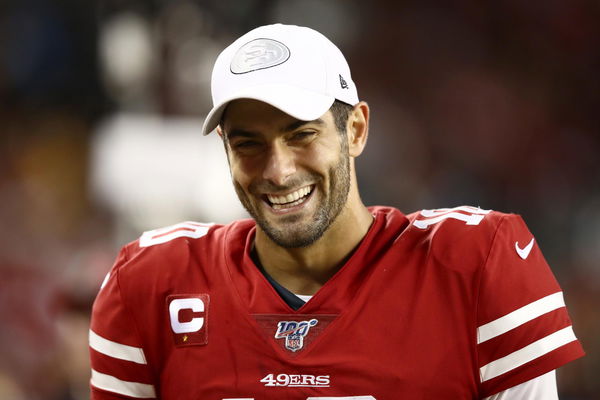 Jimmy Garoppolo connects with 49ers fan for souvenir from