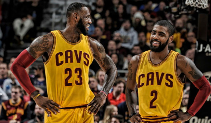 LeBron James and Kyrie Irving