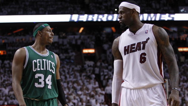 Pierce joins Celtics legends as team retires his No. 34