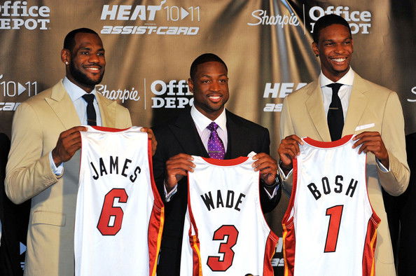 lebron james dwyane wade and chris bosh