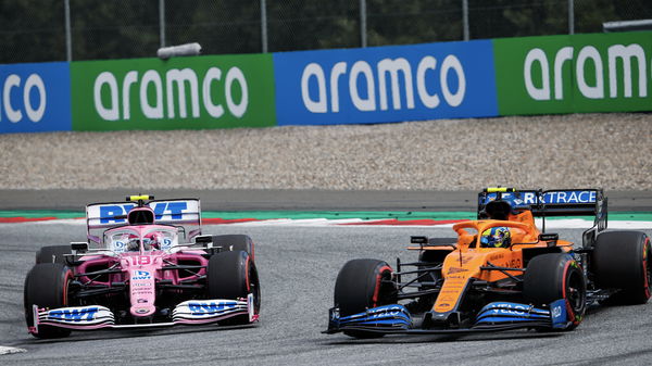 Lando-Norris-battles-with-Lance-Stroll-during-the-2020-F1-Styrian-Grand-Prix-at-the-Red-Bull-Ring