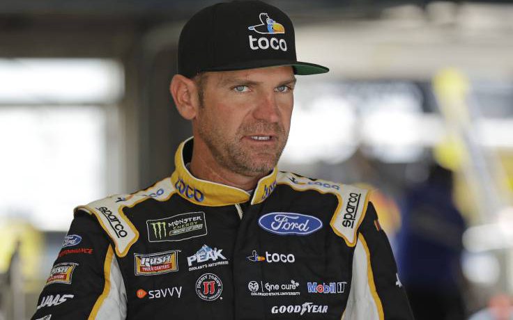 Clint Bowyer Blowing Off Heat in a 