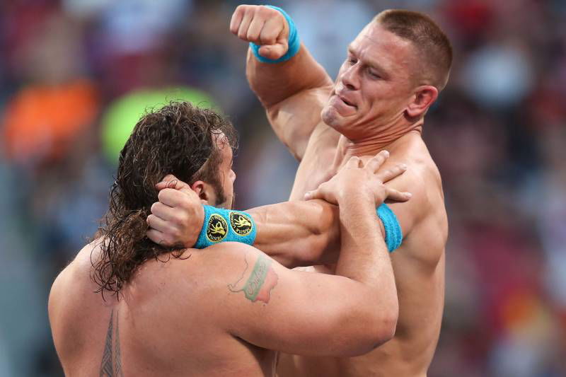 WATCH John Cena Causes an Explosion With an Attitude Adjustment at