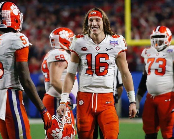 Trevor Lawrence Ditches Draft Tests; Pictured with Patrick Mahomes