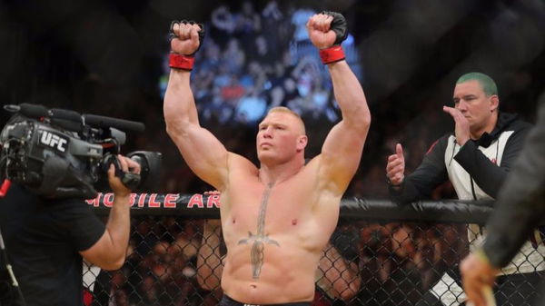 WATCH: UFC great Brock Lesnar once had a go at NFLand started a mass brawl  - Daily Star