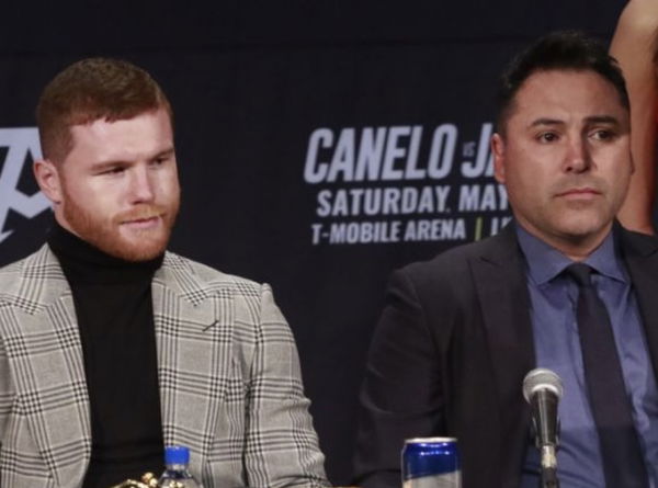 Oscar De La Hoya and Saul Canelo Alvarez