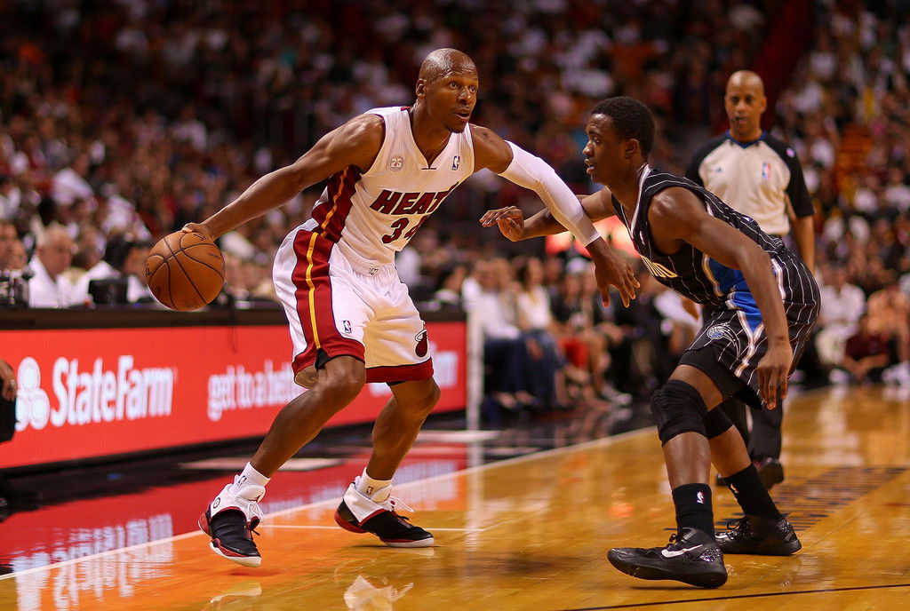 ray allen wearing jordan 7