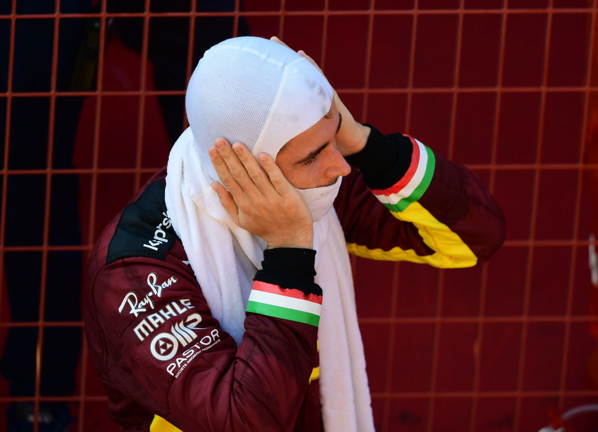Charles Leclerc During The Red Flagged Session