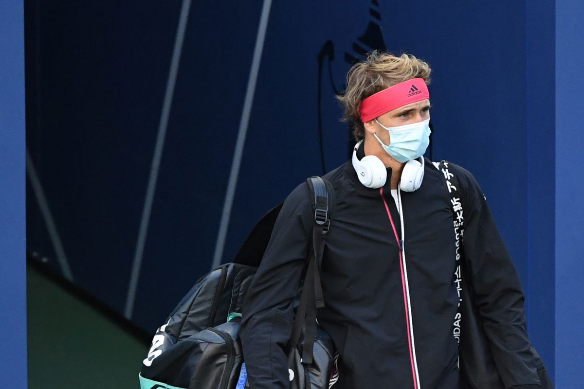 ALexander Zverev in the US Open 2020