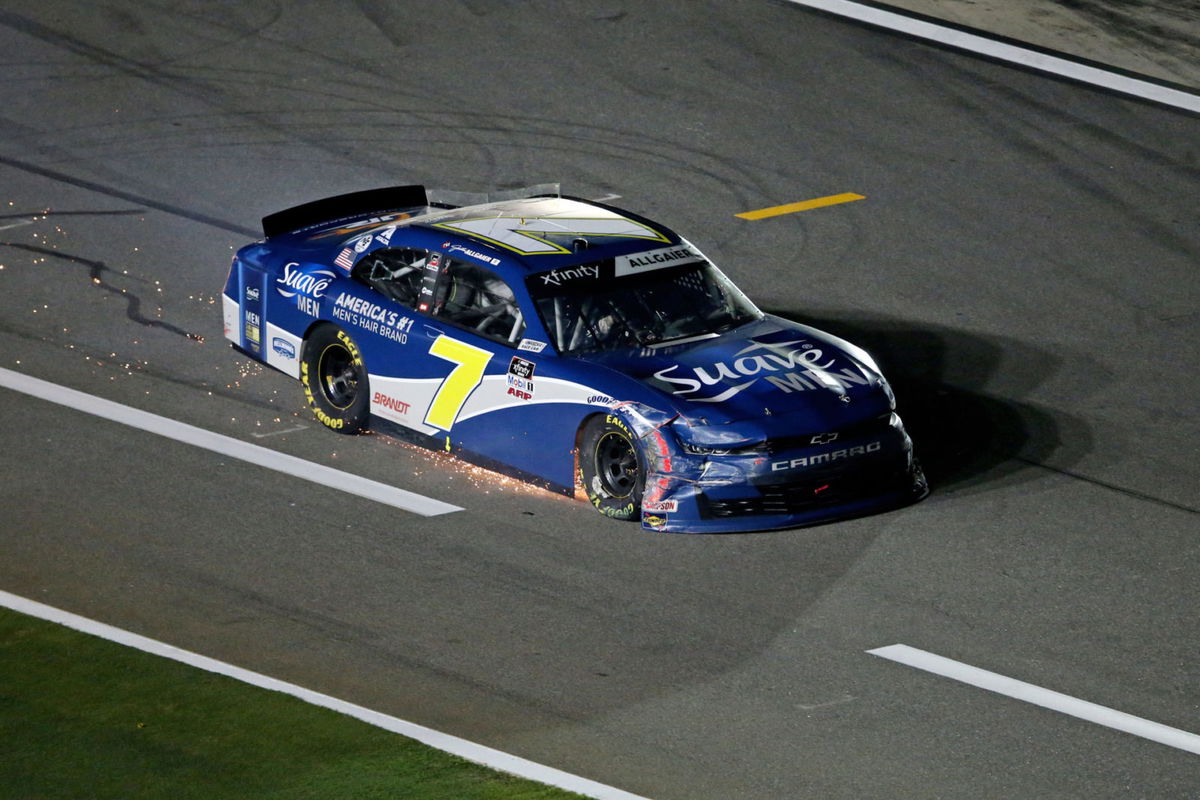 Justin Allgaier in action in NASCAR Xfinity Series