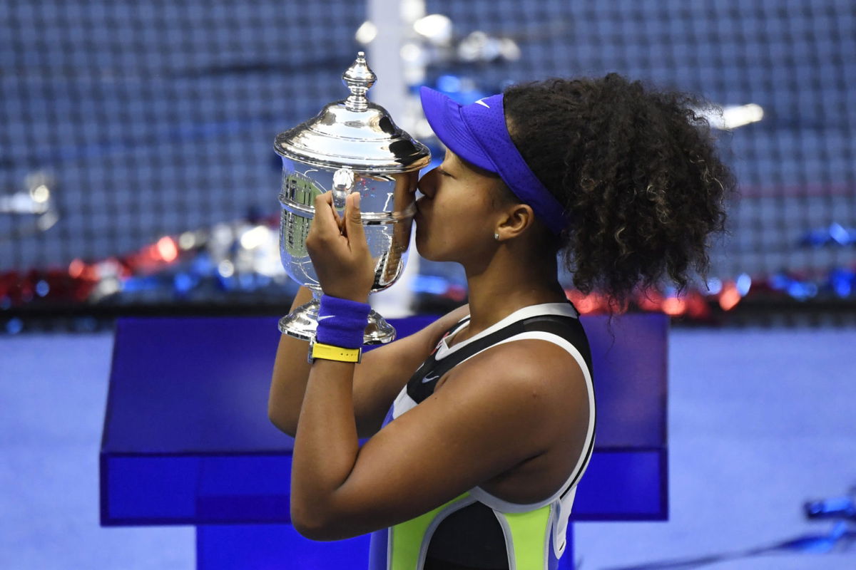 Naomi Osaka with the US Open 2020 title