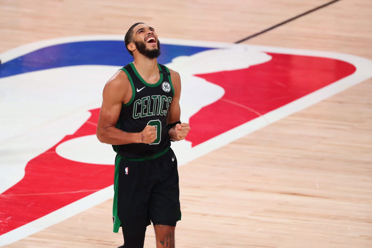 Watch the Heartwarming Video of Jayson Tatum Reuniting With His Son After Months - EssentiallySports