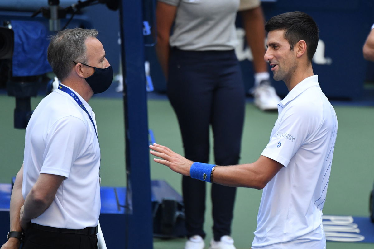 Novak Djokovic at US Open 2020