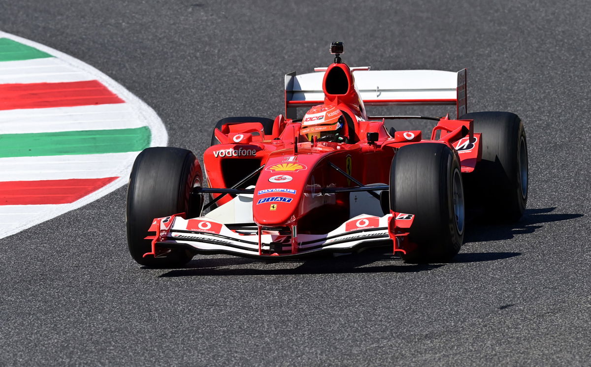 Mick Schumacher Driving The F2004 At Tuscan GP