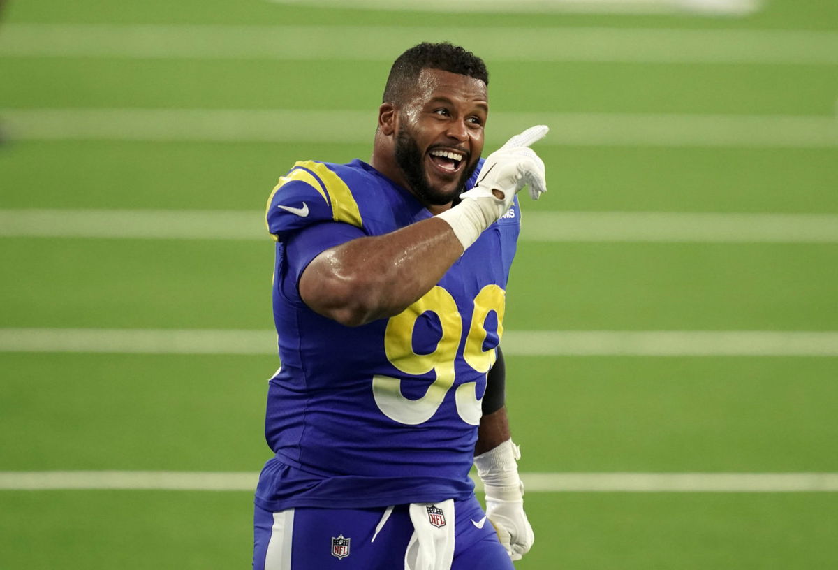 Los Angeles Rams Aaron Donald pictured against the Dallas Cowboys in Week One.