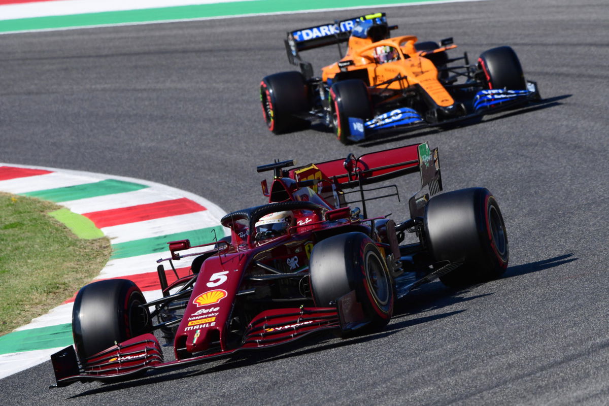 Ferrari and McLaren in the Tuscan Grand Prix 202