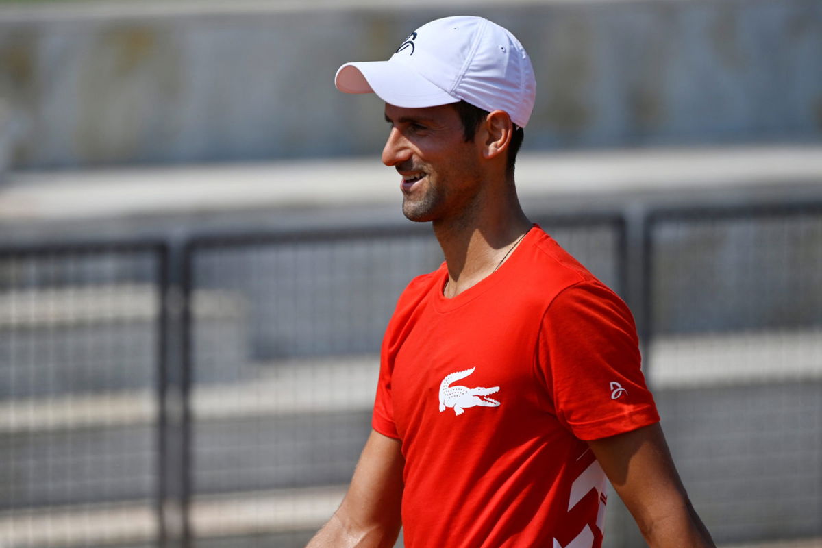 Novak Djokovic at Italian Open 2020