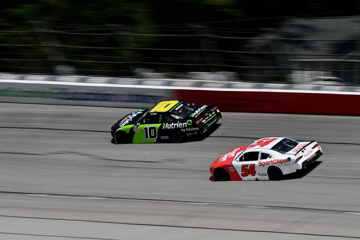 Ross Chastain in action in NASCAR Xfinity Series