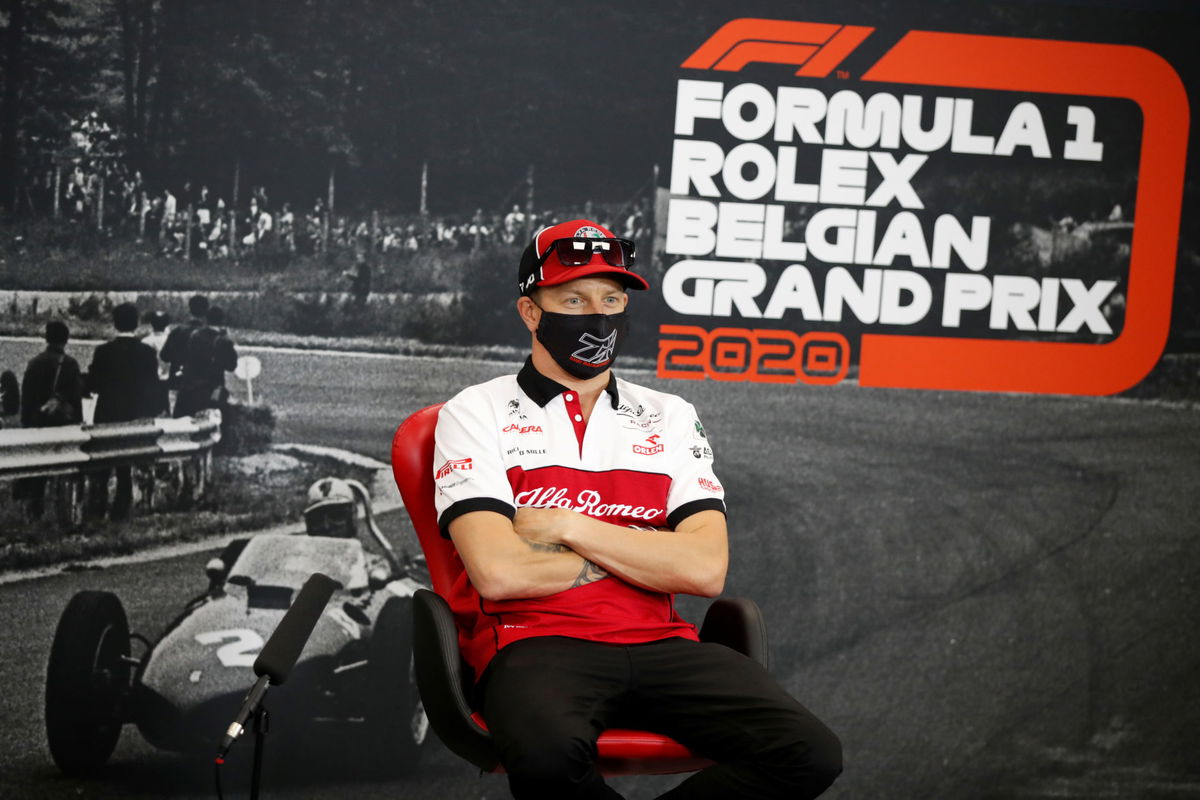 Kimi Raikkonen At The Belgian GP Press Conference