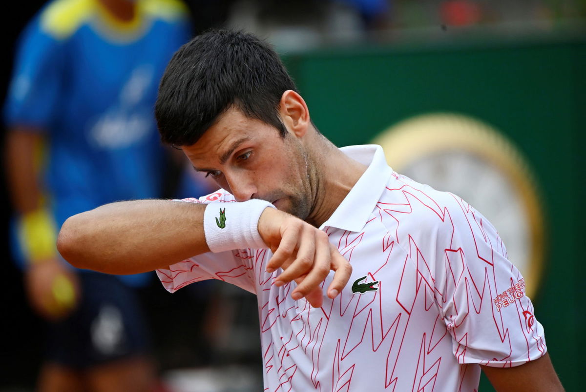 Novak Djokovic at Italian Open 2020