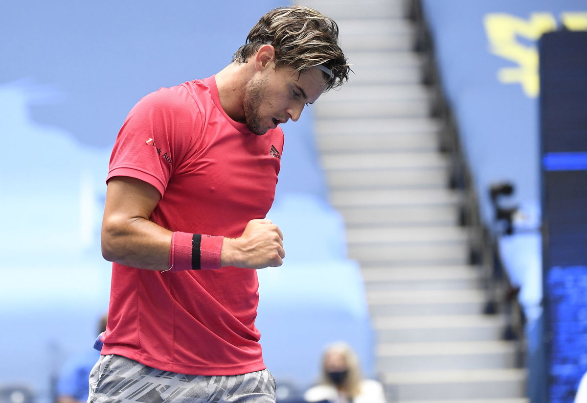 Dominic Thiem at the US Open 2020 finals.