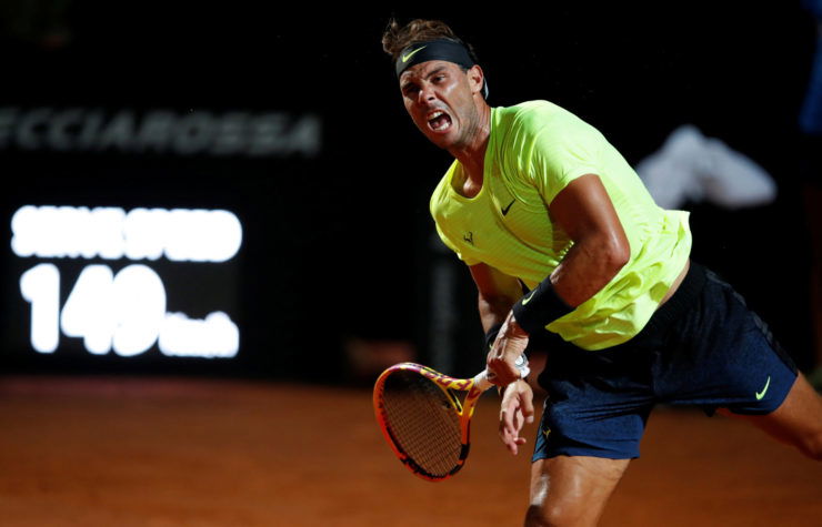 Rafael Nadal at the Italian Open 2020