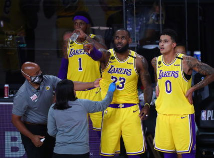 LeBron James and Kyle Kuzma in NBA Playoffs 2020