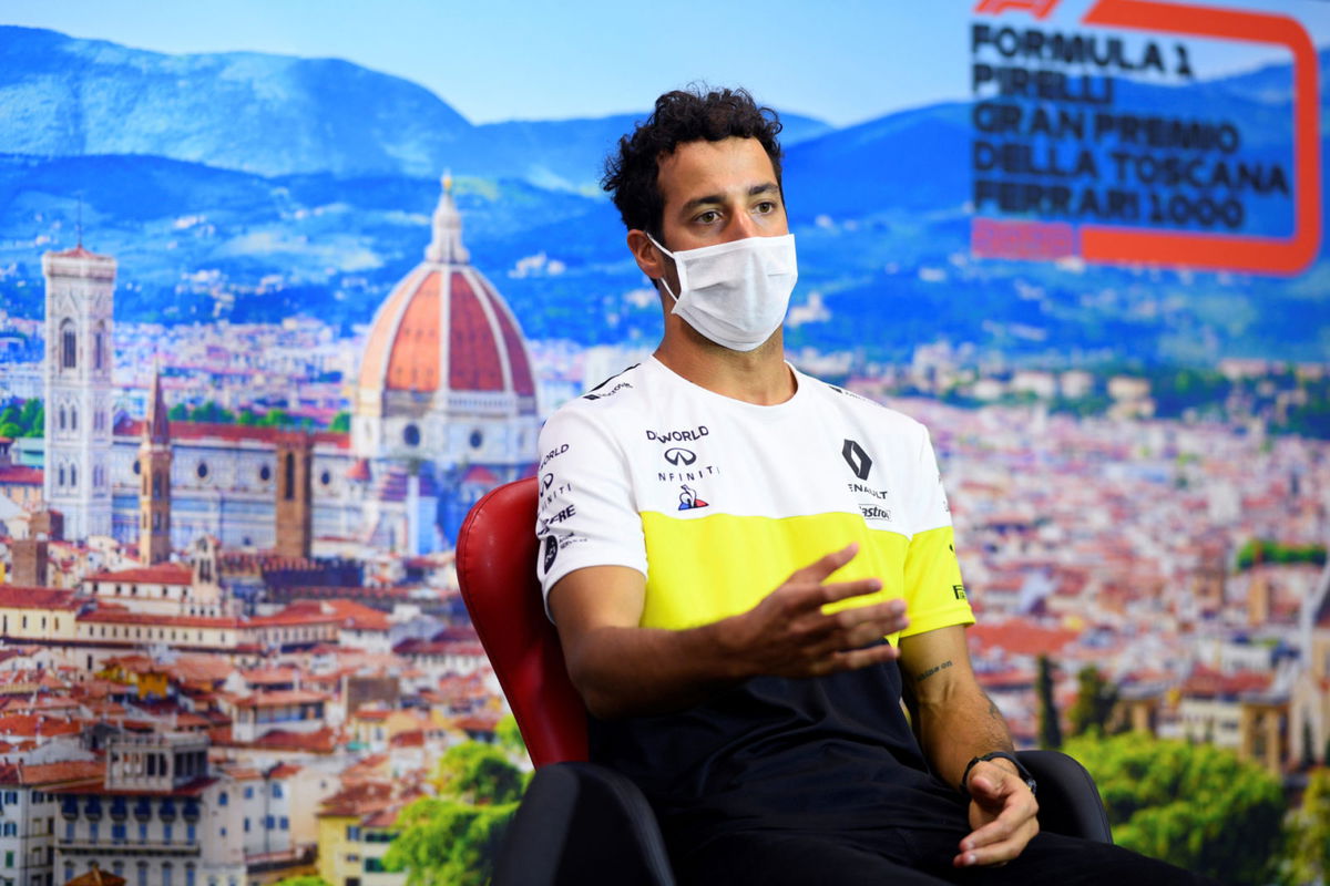 Daniel Ricciardo at the Tuscan Grand Prix