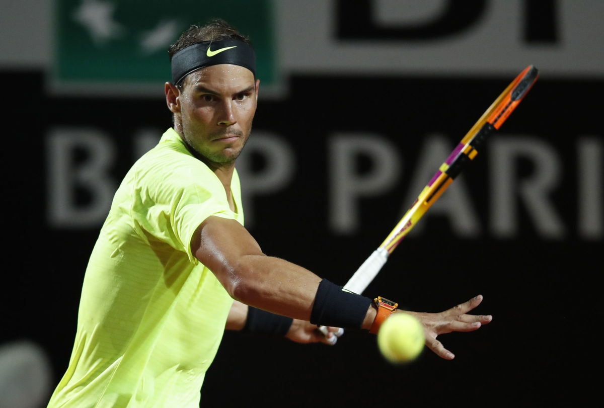 Rafael Nadal at the Italian Open