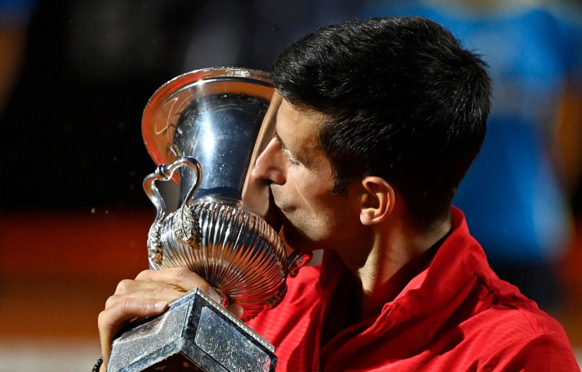 Novak Djokovic with the Italian Open 2020 title