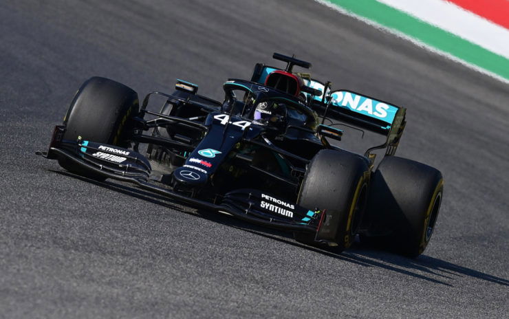 Lewis Hamilton Racing In The Tuscan GP