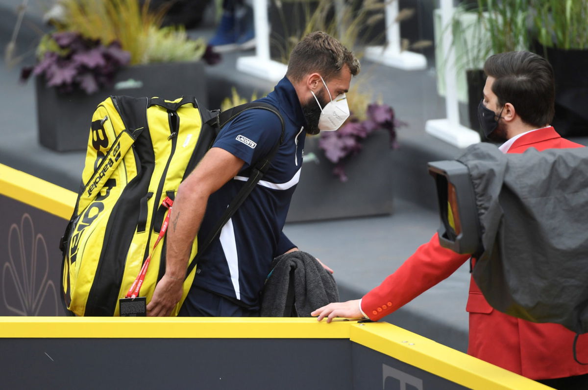 Tennis player Benoit Paire at the Hamburg Open