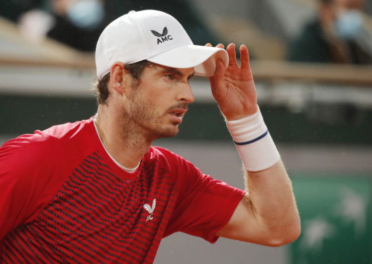 Andy Murray at the French Open 2020