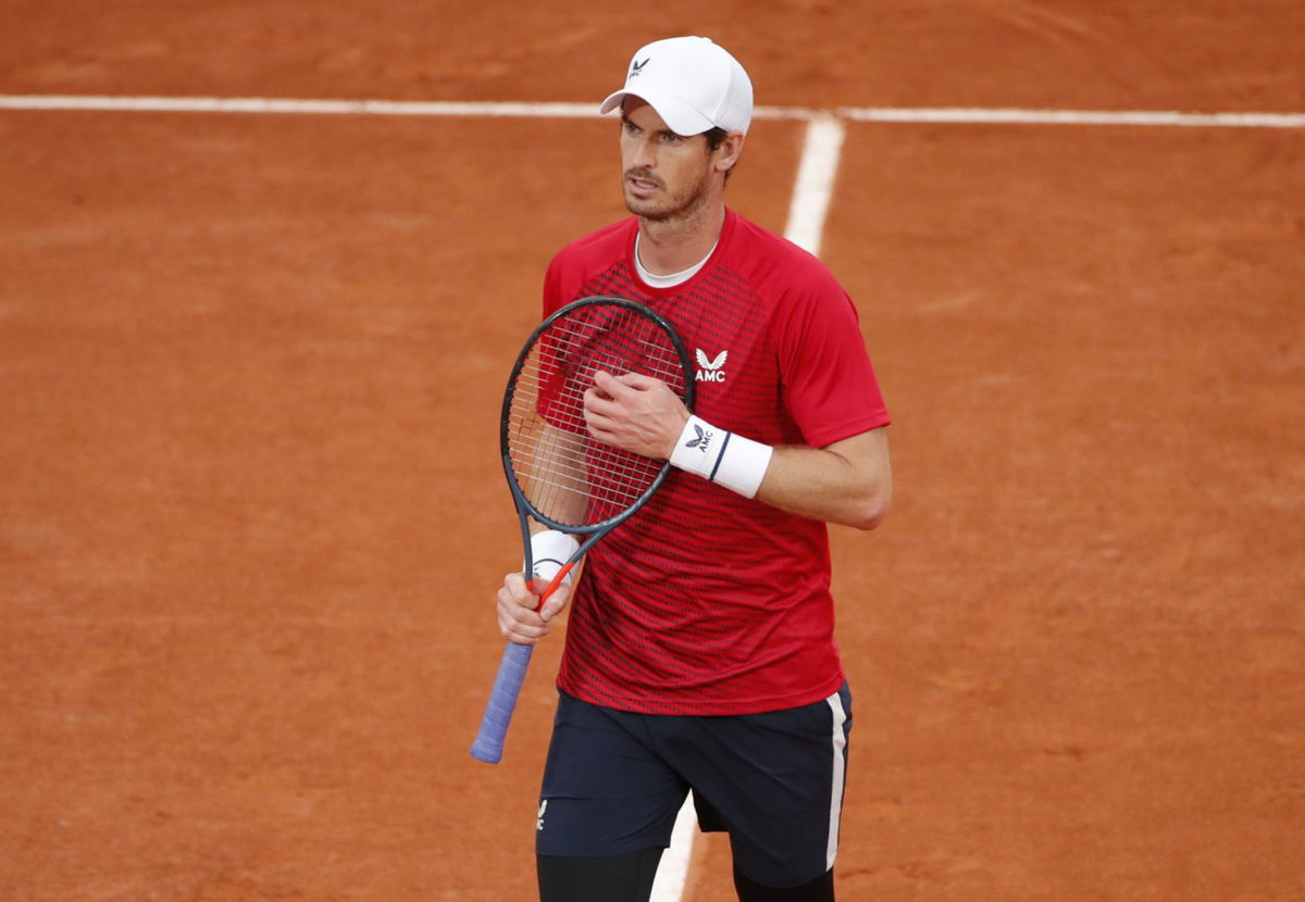Andy Murray in the French Open 2020