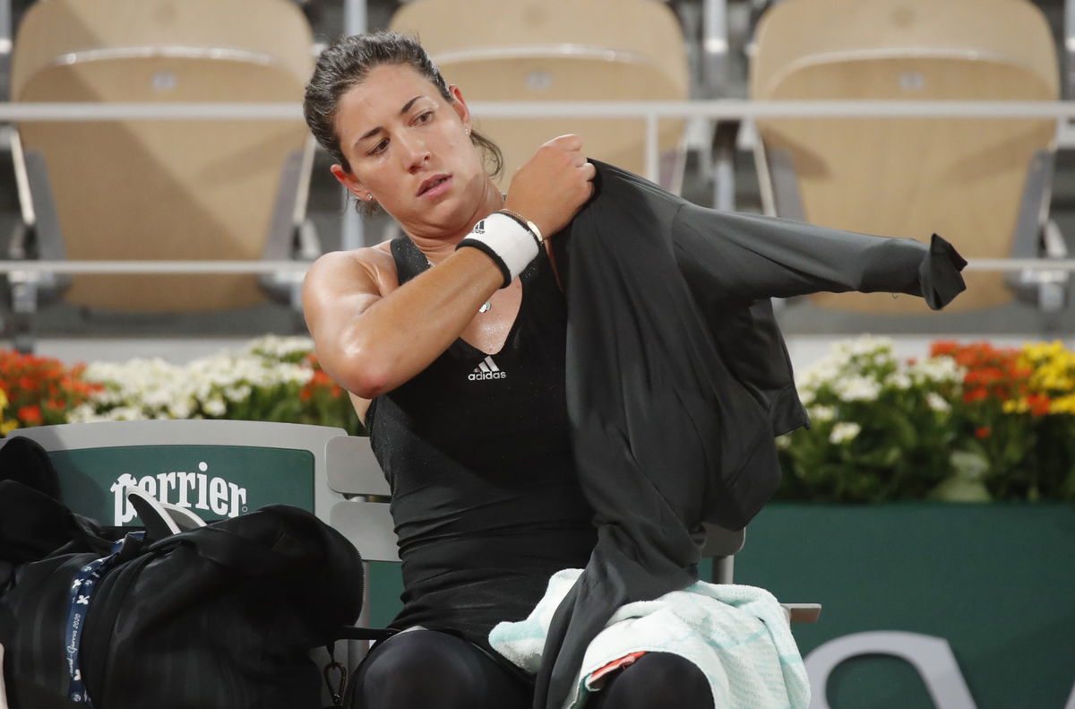 Garbine Muguruza sad