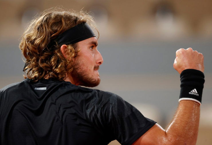 Stefanos Tsitsipas at the French Open 2020