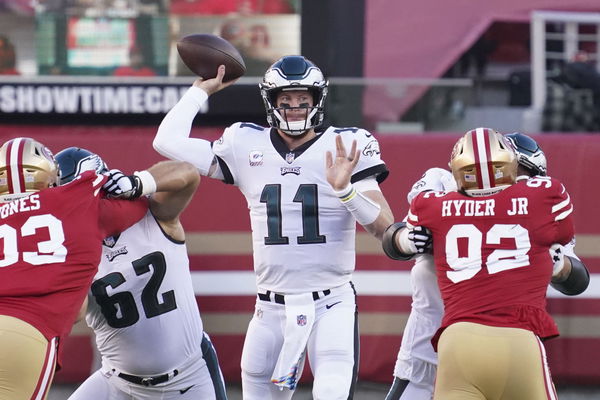 Commanders' Rivera not 'overly concerned' about Carson Wentz