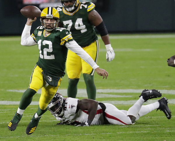 What's Green Bay Packers QB Aaron Rodgers' record in Florida games?