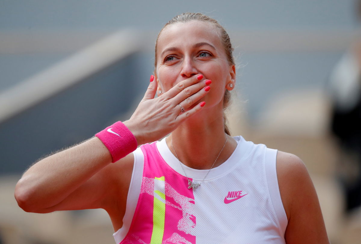 Petra Kvitova at French Open 2020