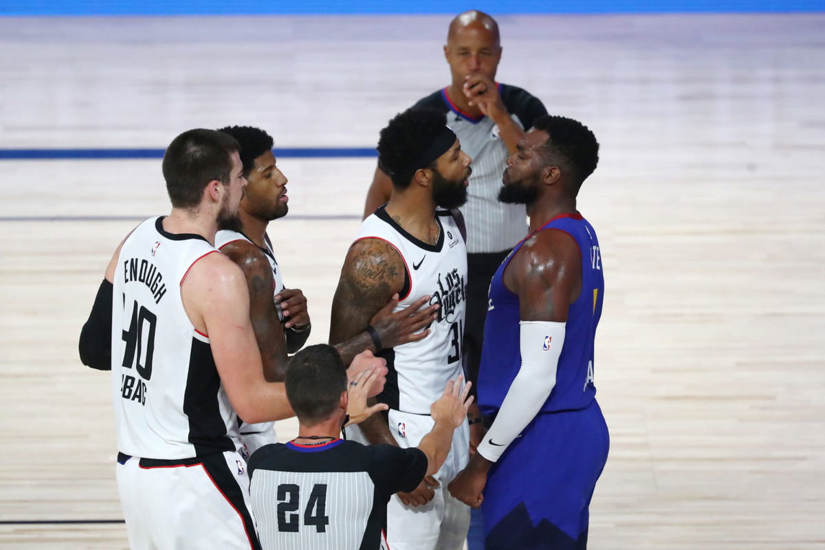 LA Clippers get into a banter during Playoffs 2020