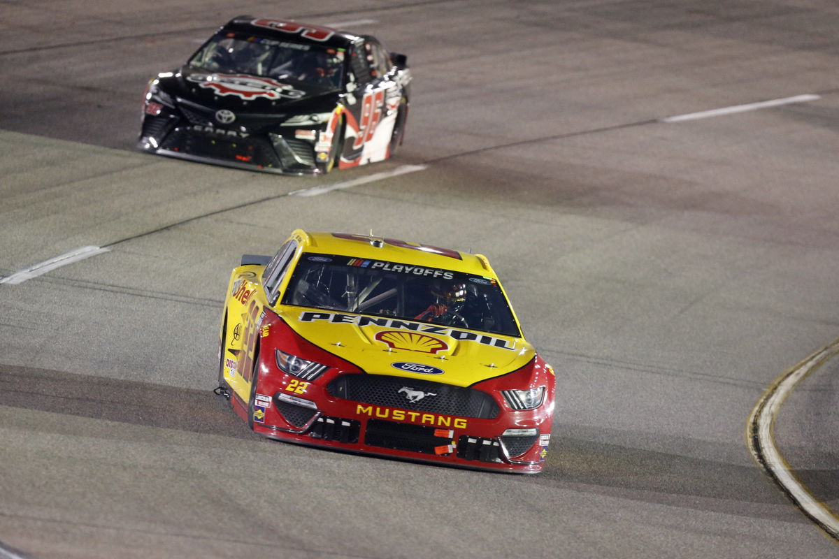 Joey Logano at the NASCAR Cup race at Richmond