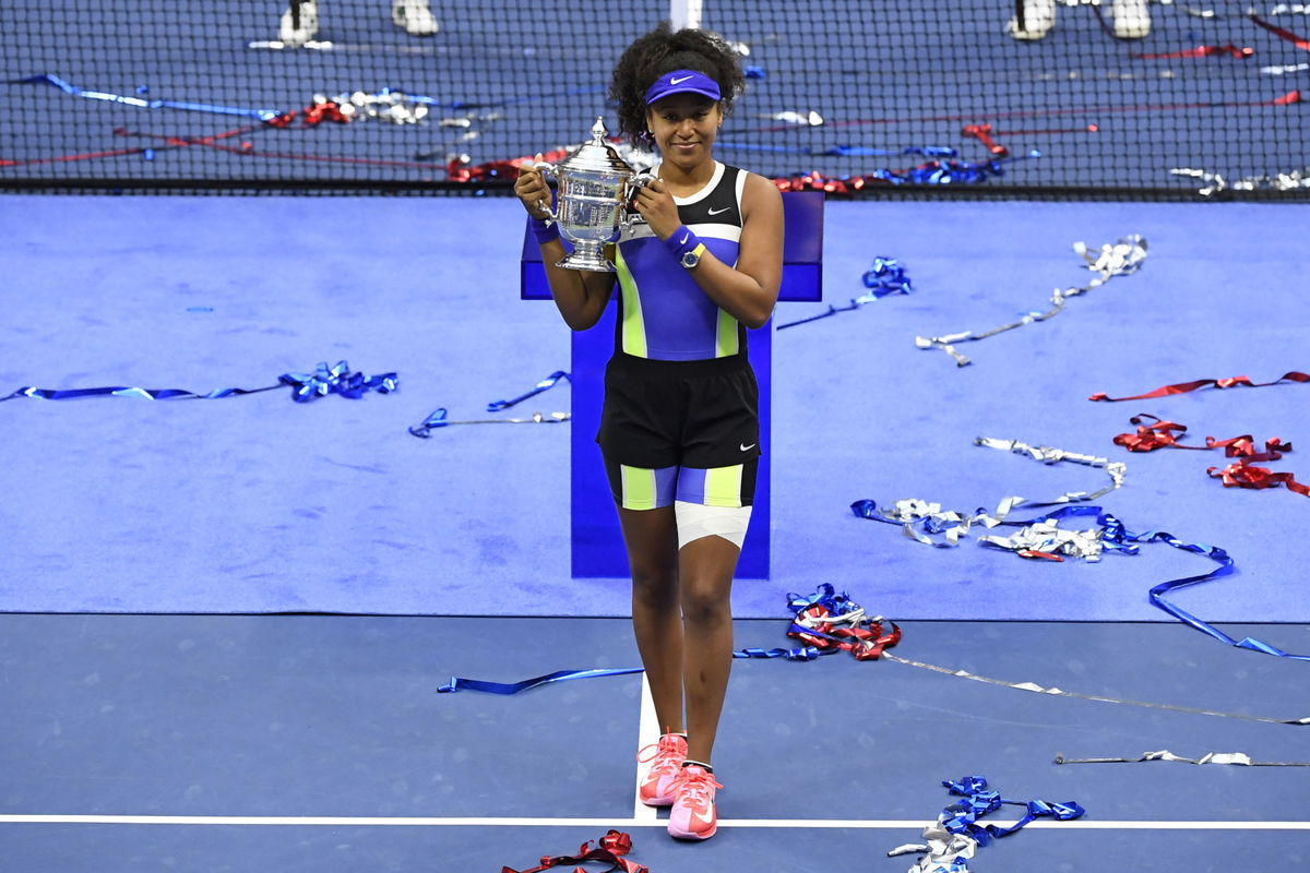 Naomi Osaka with the US Open 2020 title